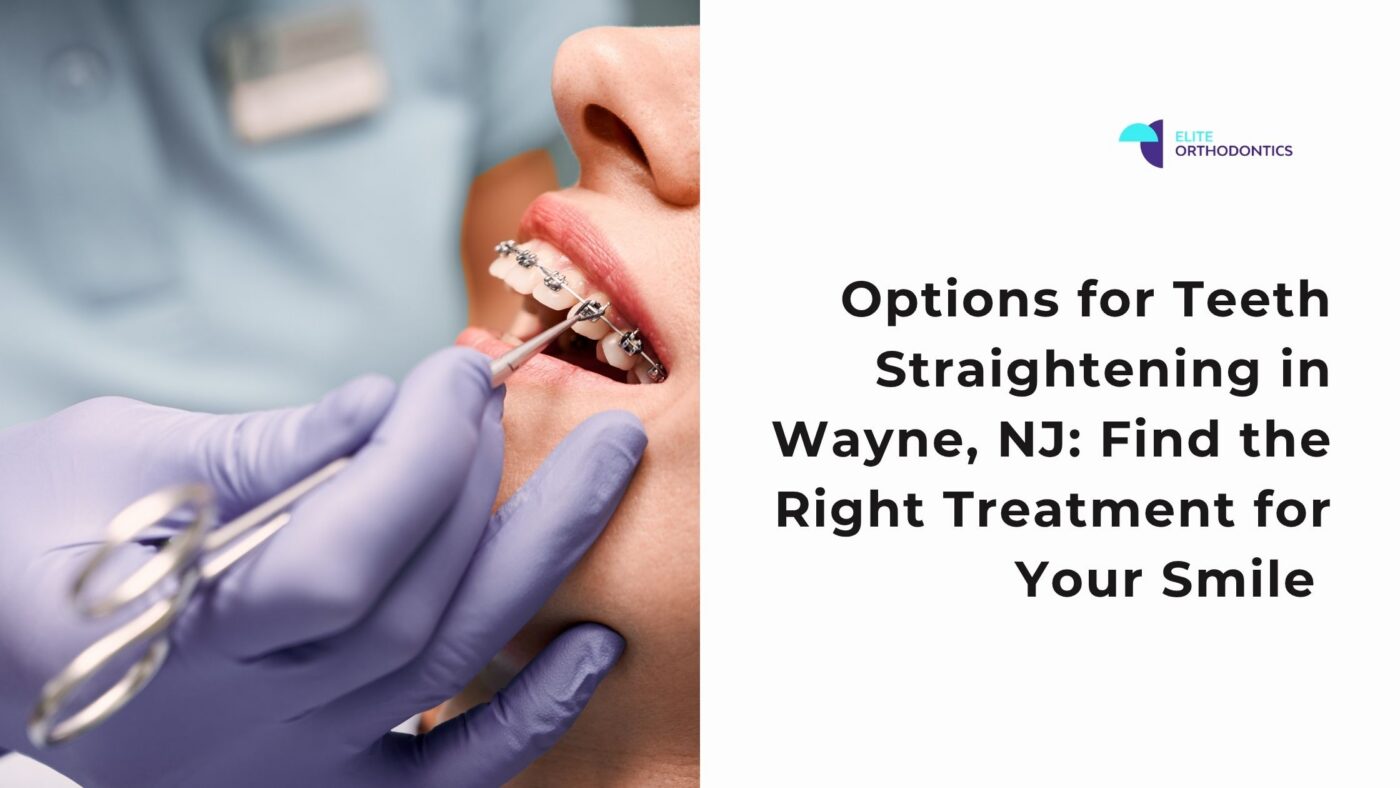 Woman receiving an orthodontic consultation for options for teeth straightening in Wayne, NJ.